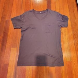 Dark green v neck shirt